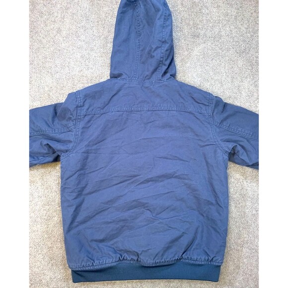 Old Navy Kids Canvas Jacket Boys L 10/12 Flannel‎ Lined Workwear Shacket Utility - Picture 3 of 9